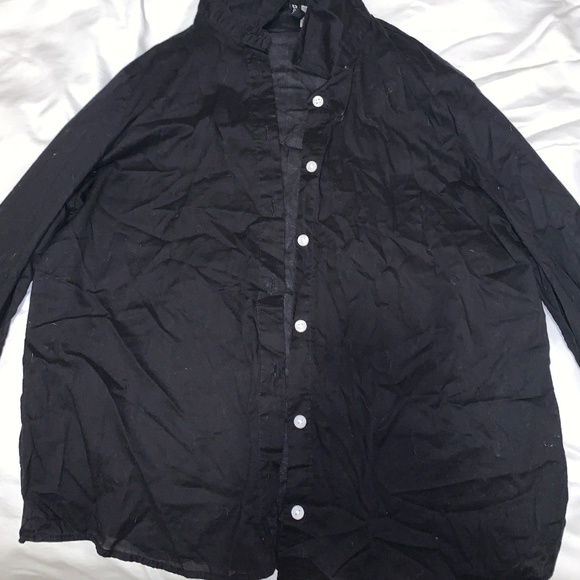 Black Button Up Shirt - Picture 2 of 2